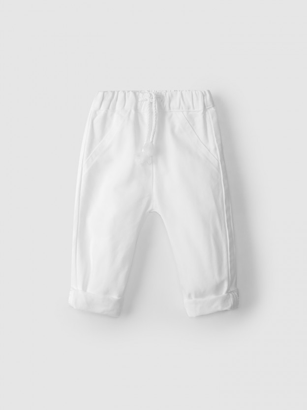 Pantalones de lona con cord�n