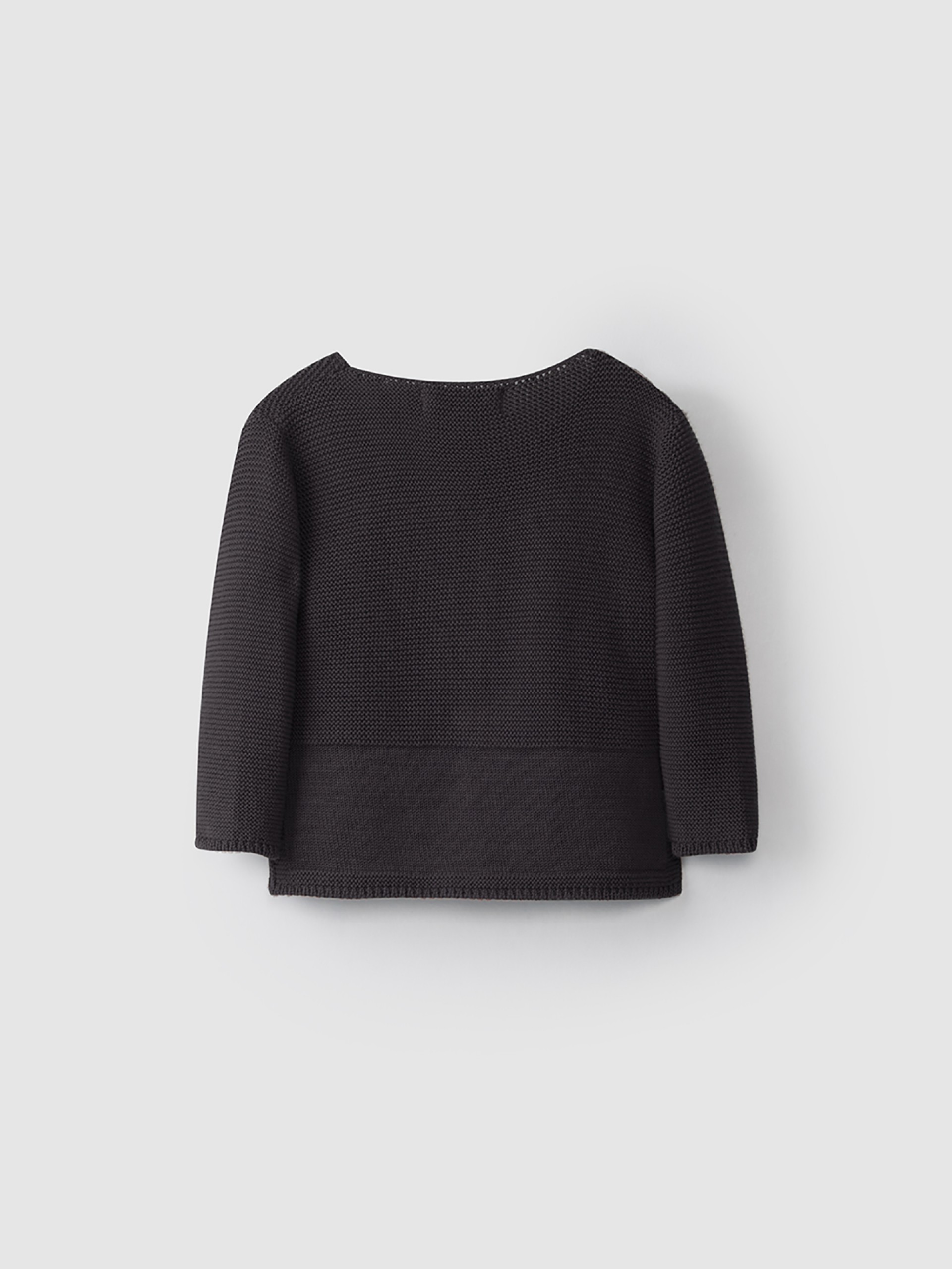 Chaqueta de punto con cuello de pico