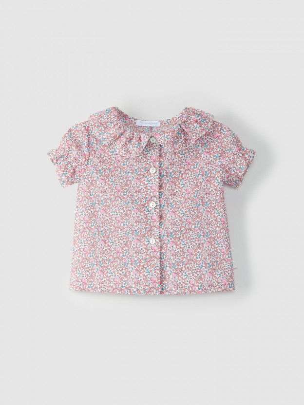 Blouse en tissu Liberty � fleurs