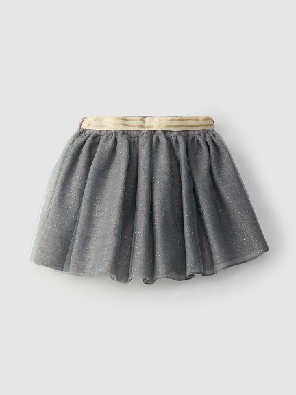 Skirt with tulle and golden stars Skirt with tulle and golden stars