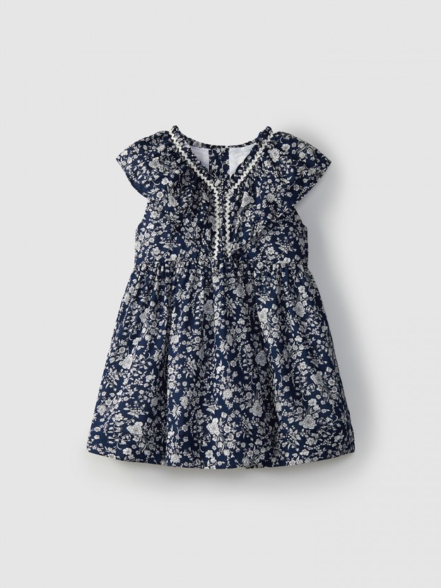 Robe en tissu Liberty � fleurs