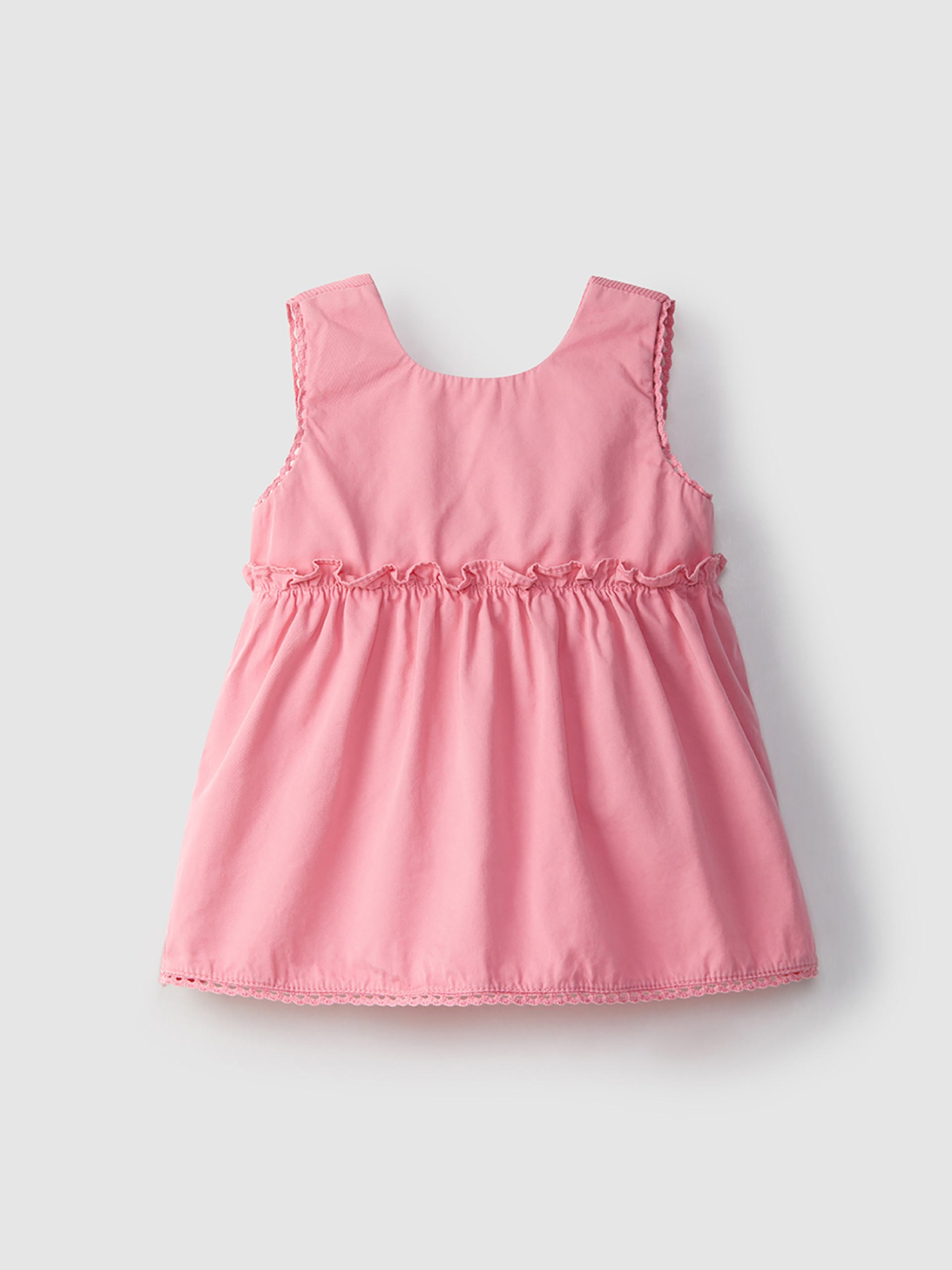 Robe avec poitrine en maille cannelée