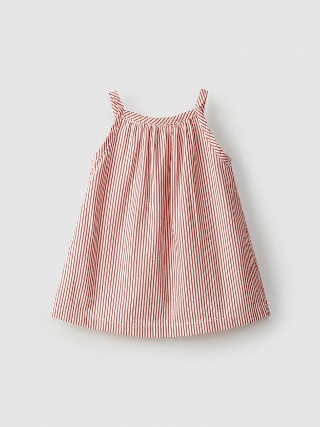 Dress, seersucker effect