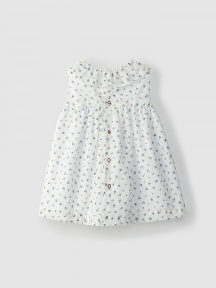 Floral dress with ruffled collar Floral dress with ruffled collar