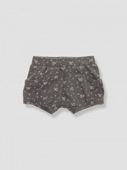 Cal��es de felpa estampado floral