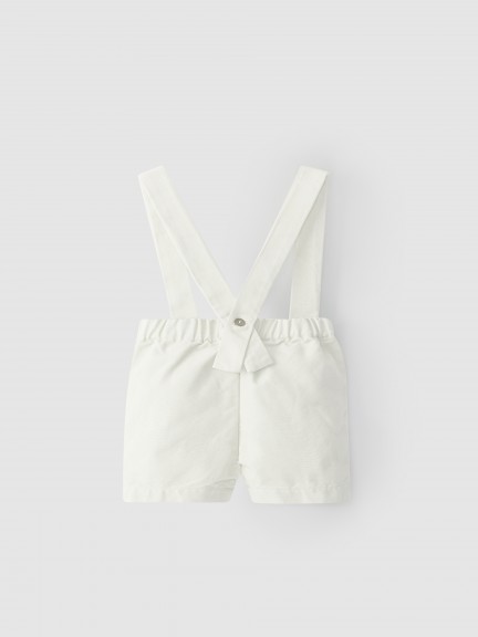 Cotton canvas shorts with straps Cotton canvas shorts with straps