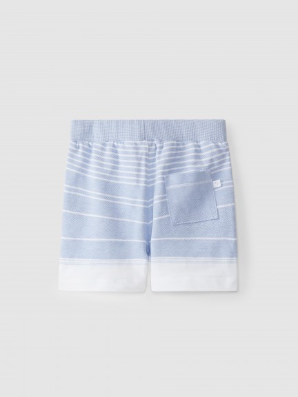 Striped pique shorts Striped pique shorts