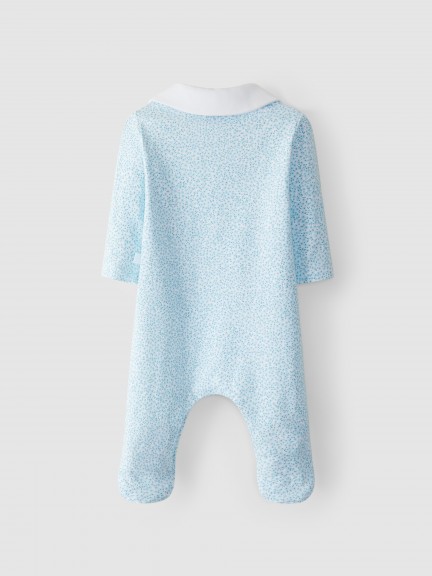 Babygrow à col bébé fleuri Babygrow à col bébé fleuri