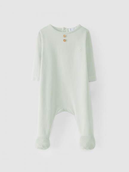 Babygrow sem gola algodão orgânico Babygrow sem gola algodão orgânico