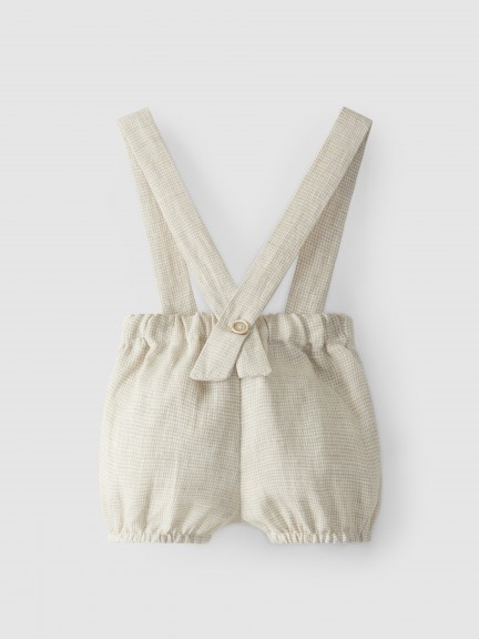 Linen shorts with straps Linen shorts with straps