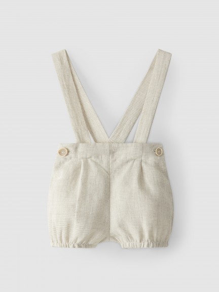 Linen shorts with straps