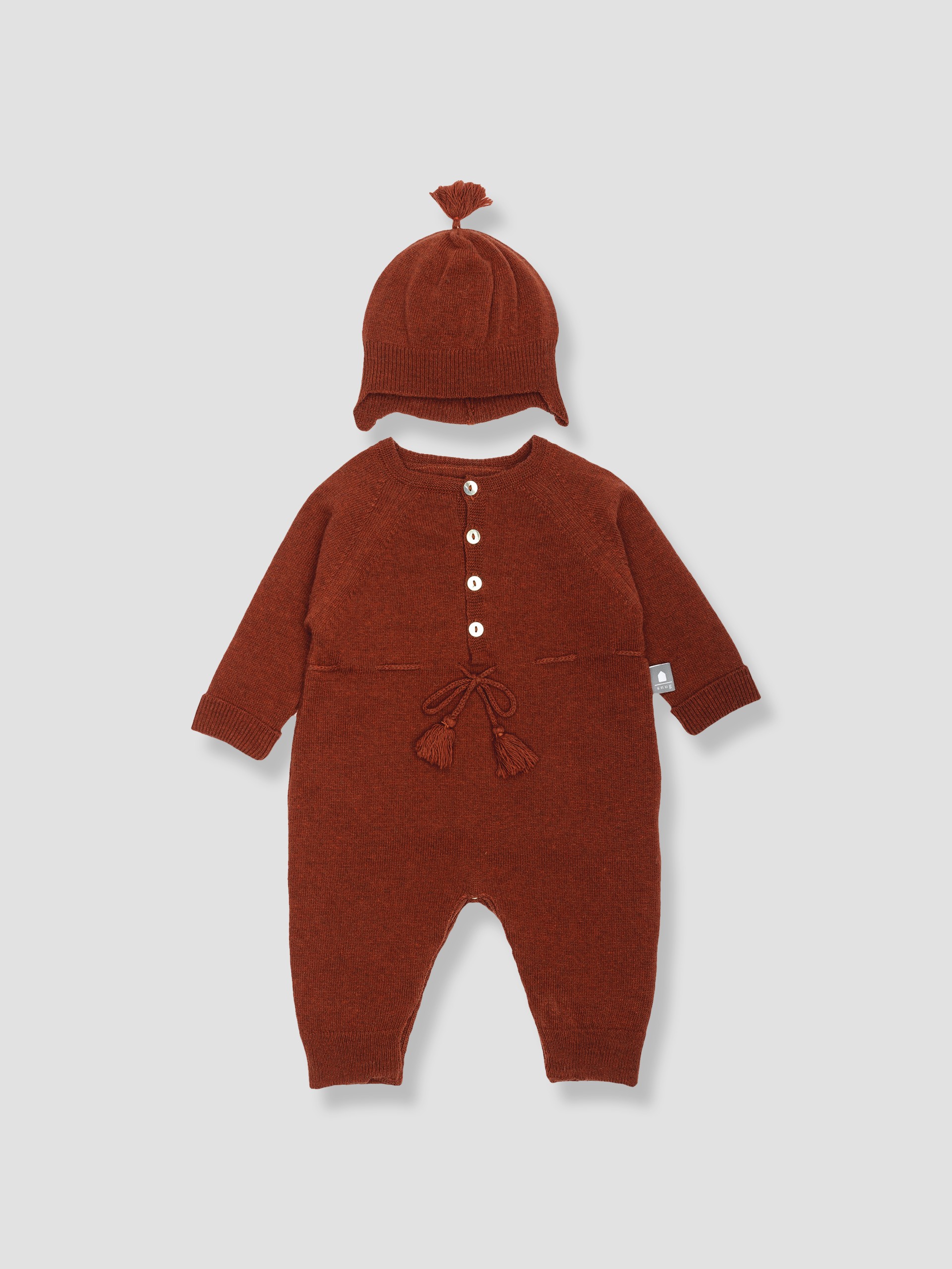 Kit mono + gorro de lana