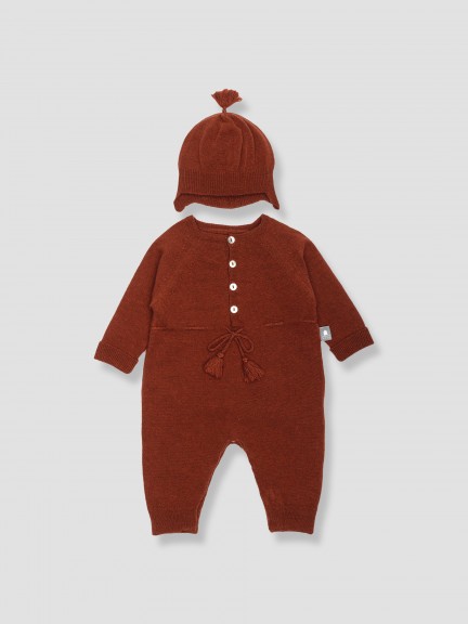 Wool romper + hat Wool romper + hat