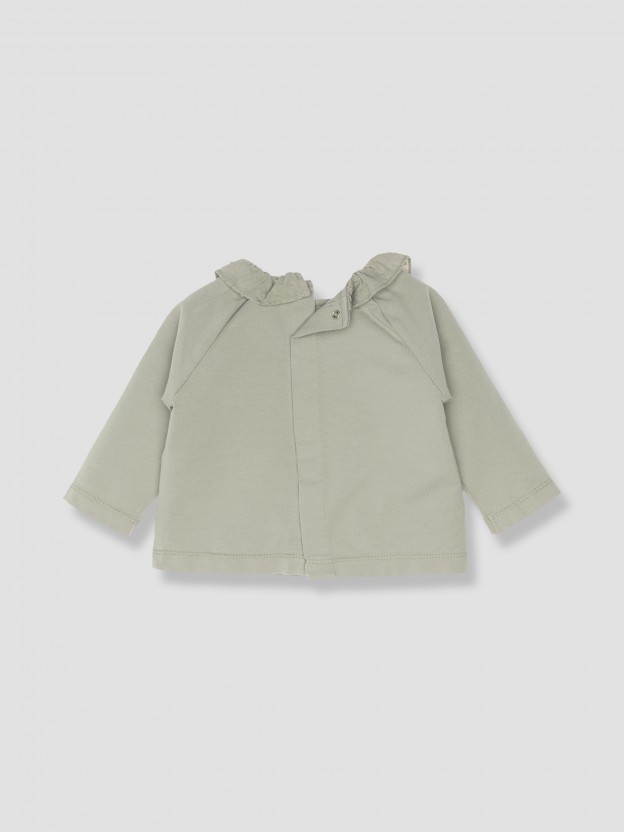 Kit duas blusas gola folho Kit duas blusas gola folho