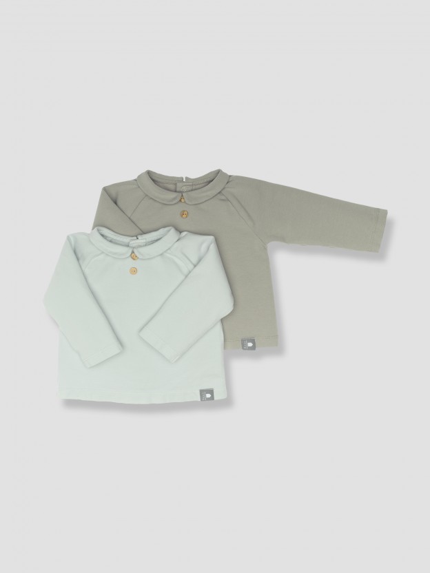 Two blouses, peter-pan collar set Two blouses, peter-pan collar set