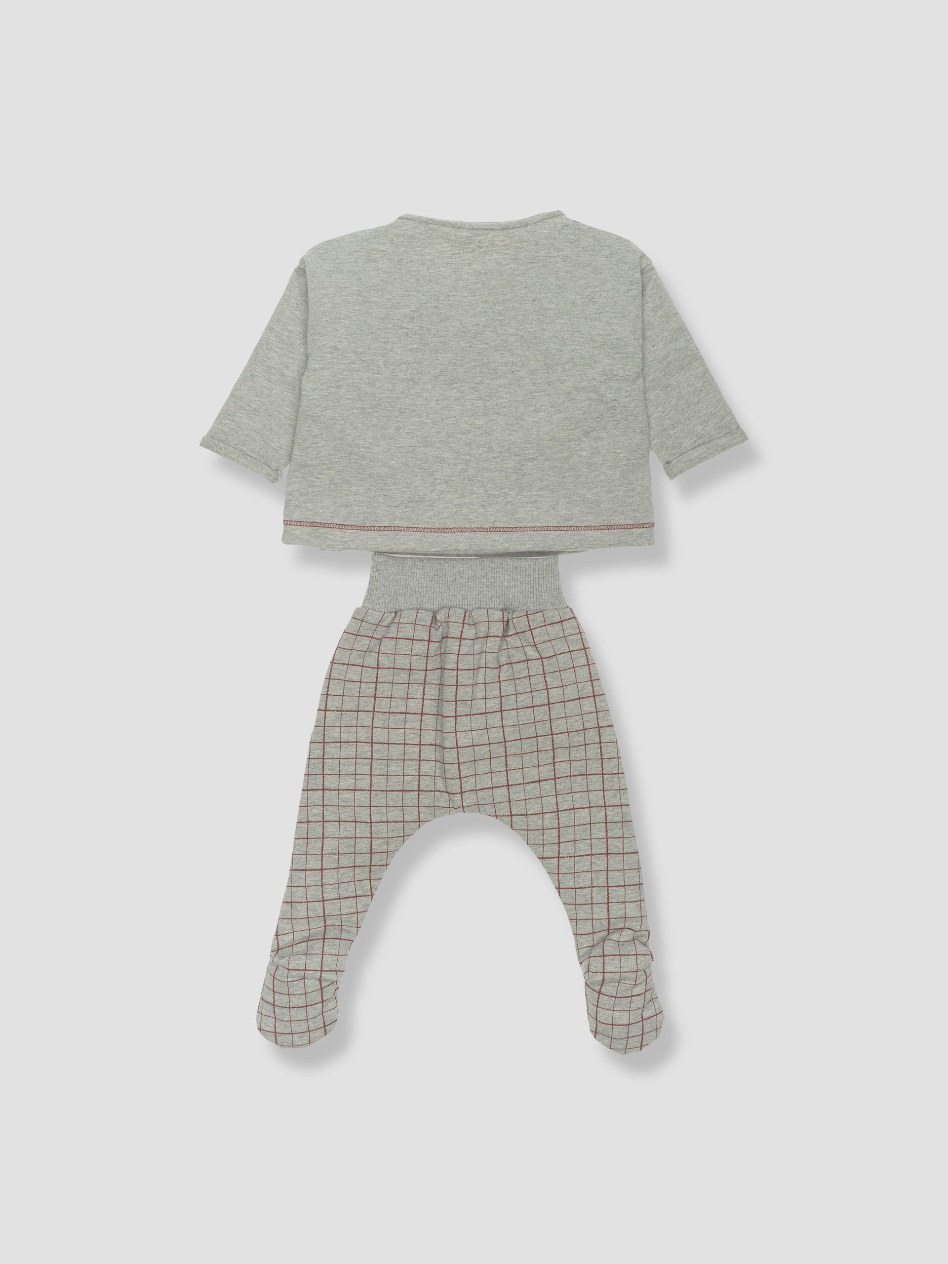 Born Green sweater + tights + hat set