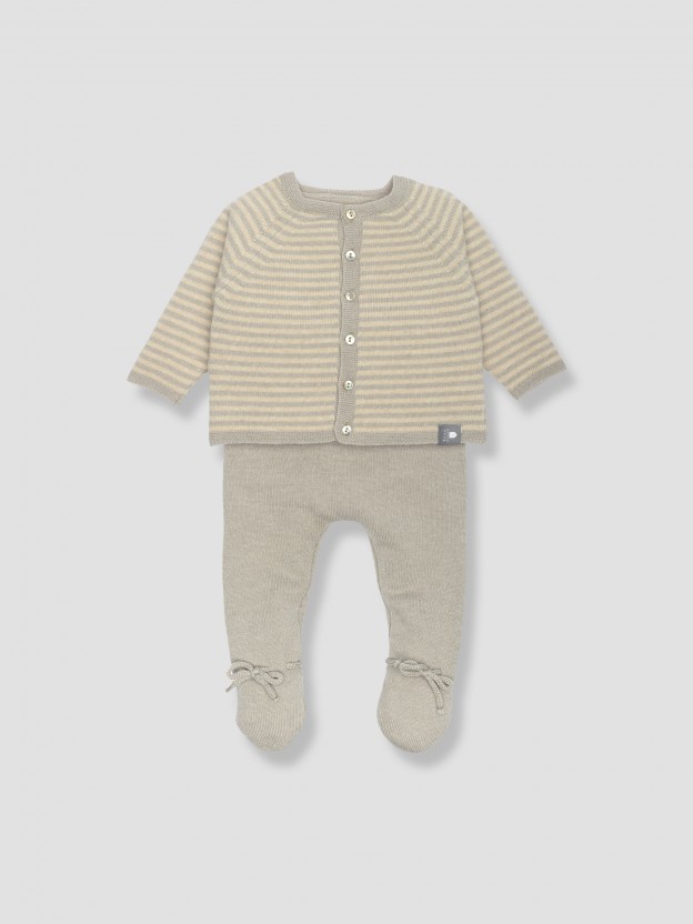 Kit gilet + collant laine Kit gilet + collant laine