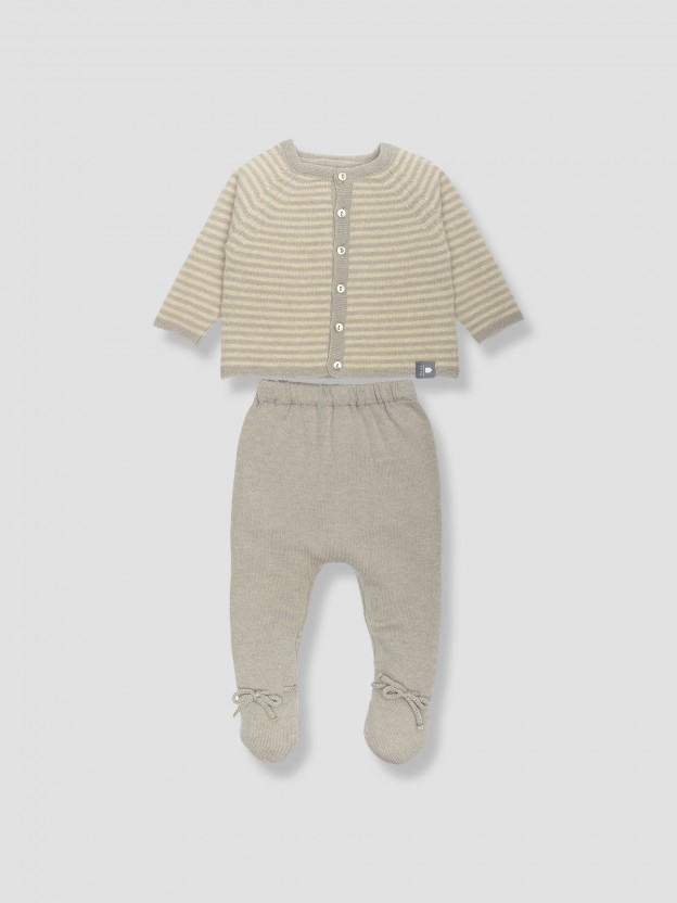 Kit gilet + collant laine Kit gilet + collant laine