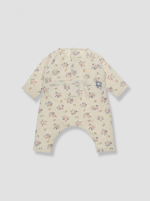 Floral footless babygrow Floral footless babygrow