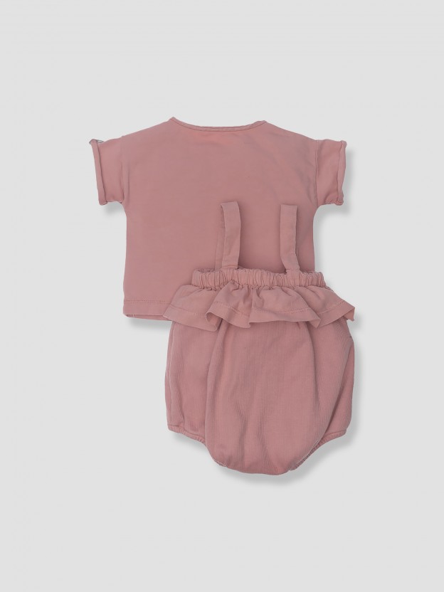 Kit algod�o org�nico: fofo + t-shirt