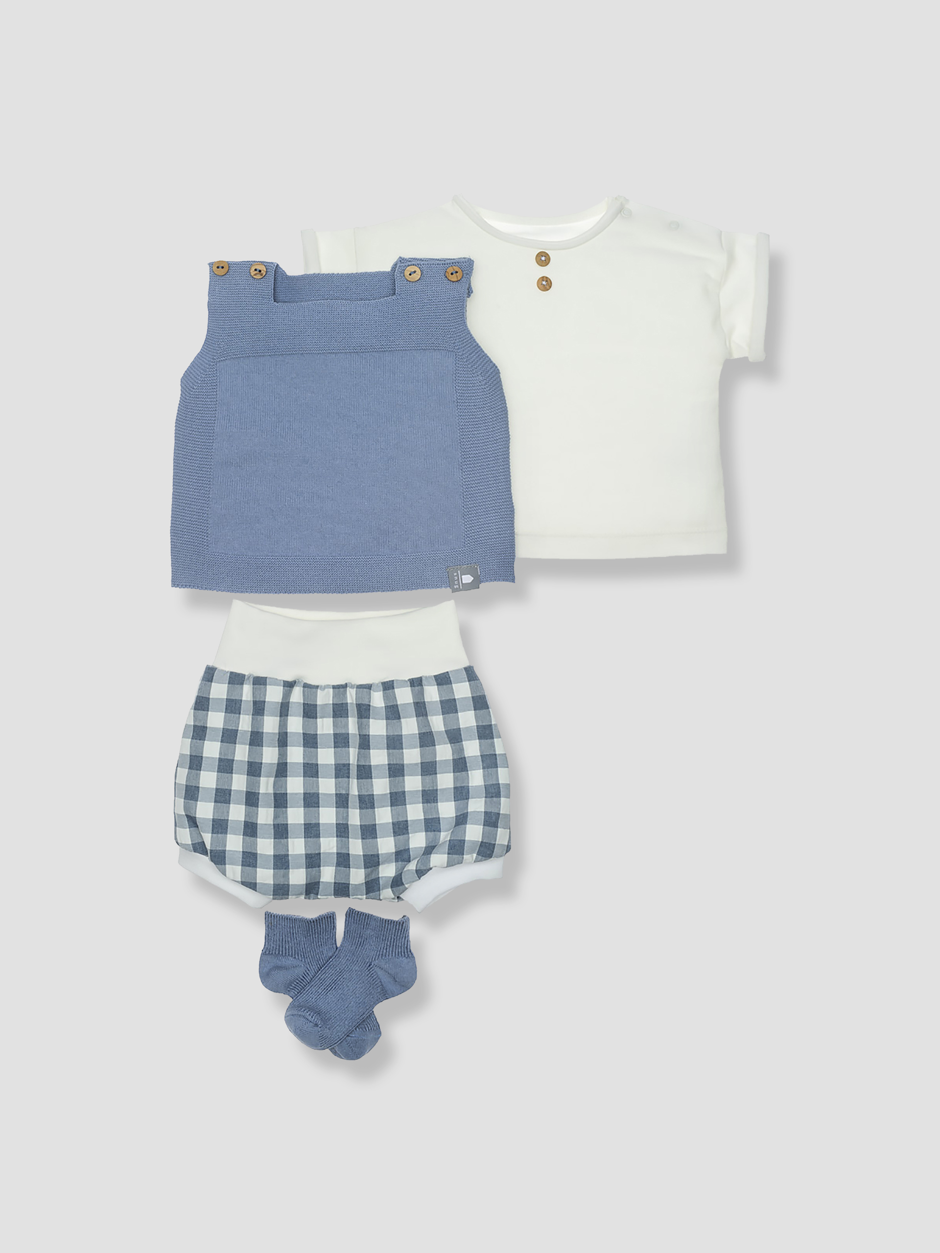 4-piece vichy set