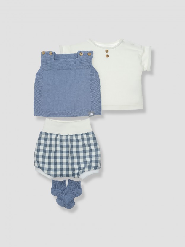 4-piece vichy set 4-piece vichy set