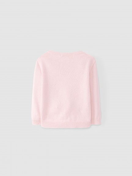Chaqueta de punto con cuello redondo Chaqueta de punto con cuello redondo