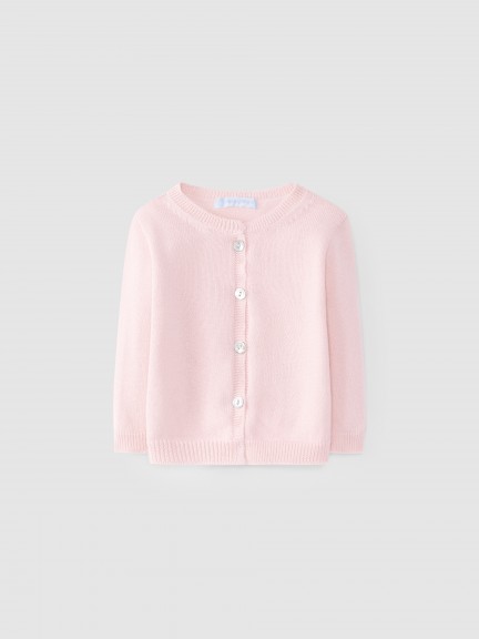Chaqueta de punto con cuello redondo Chaqueta de punto con cuello redondo