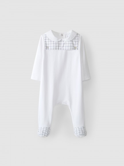 Babygrow with baby collar