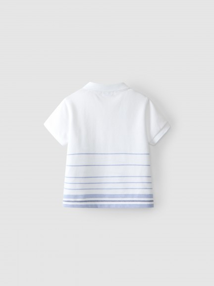 Striped piqué polo shirt Striped piqué polo shirt