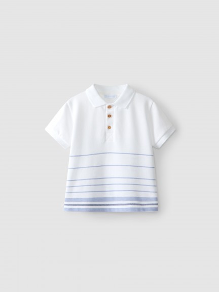 Striped piqué polo shirt Striped piqué polo shirt