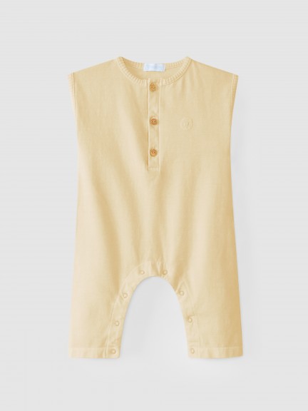 Organic cotton long leg romper Organic cotton long leg romper