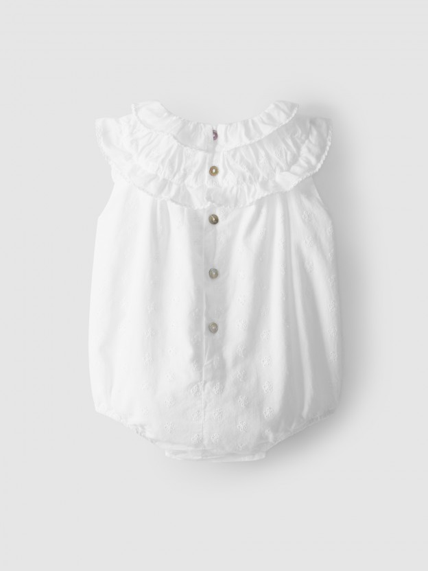 Shortie with embroidery Shortie with embroidery