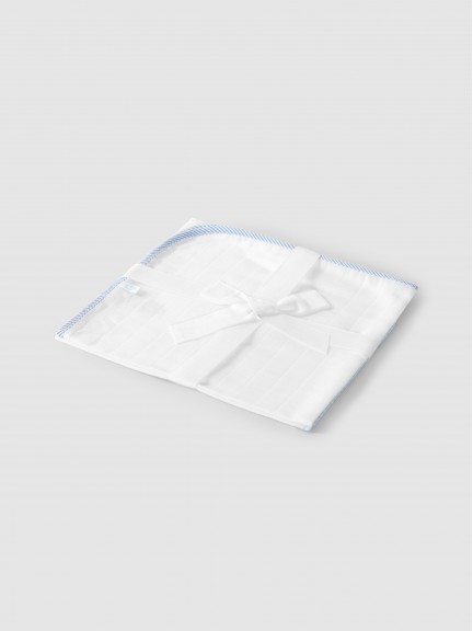 Pack of two striped burping cloths Pack of two striped burping cloths