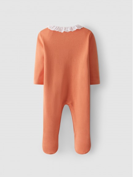 Babygrow with embroidered collar Babygrow with embroidered collar