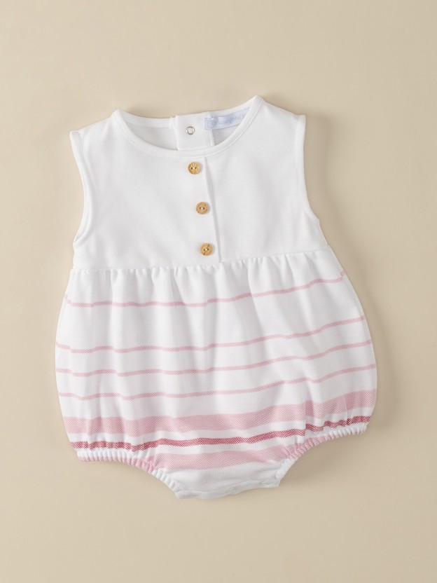 Piqué striped shortie Piqué striped shortie
