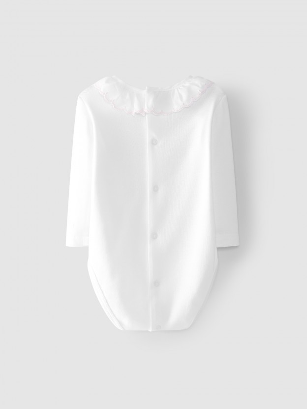 Body con cuello bordado Body con cuello bordado