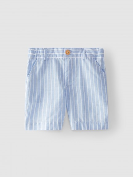 Striped fabric shorts Striped fabric shorts