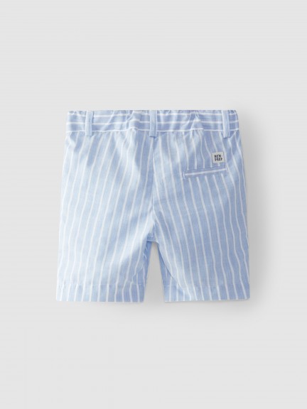 Striped fabric shorts Striped fabric shorts