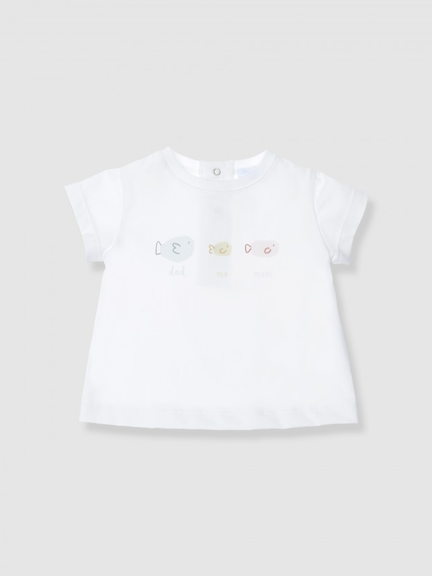 Camiseta familia de peces
