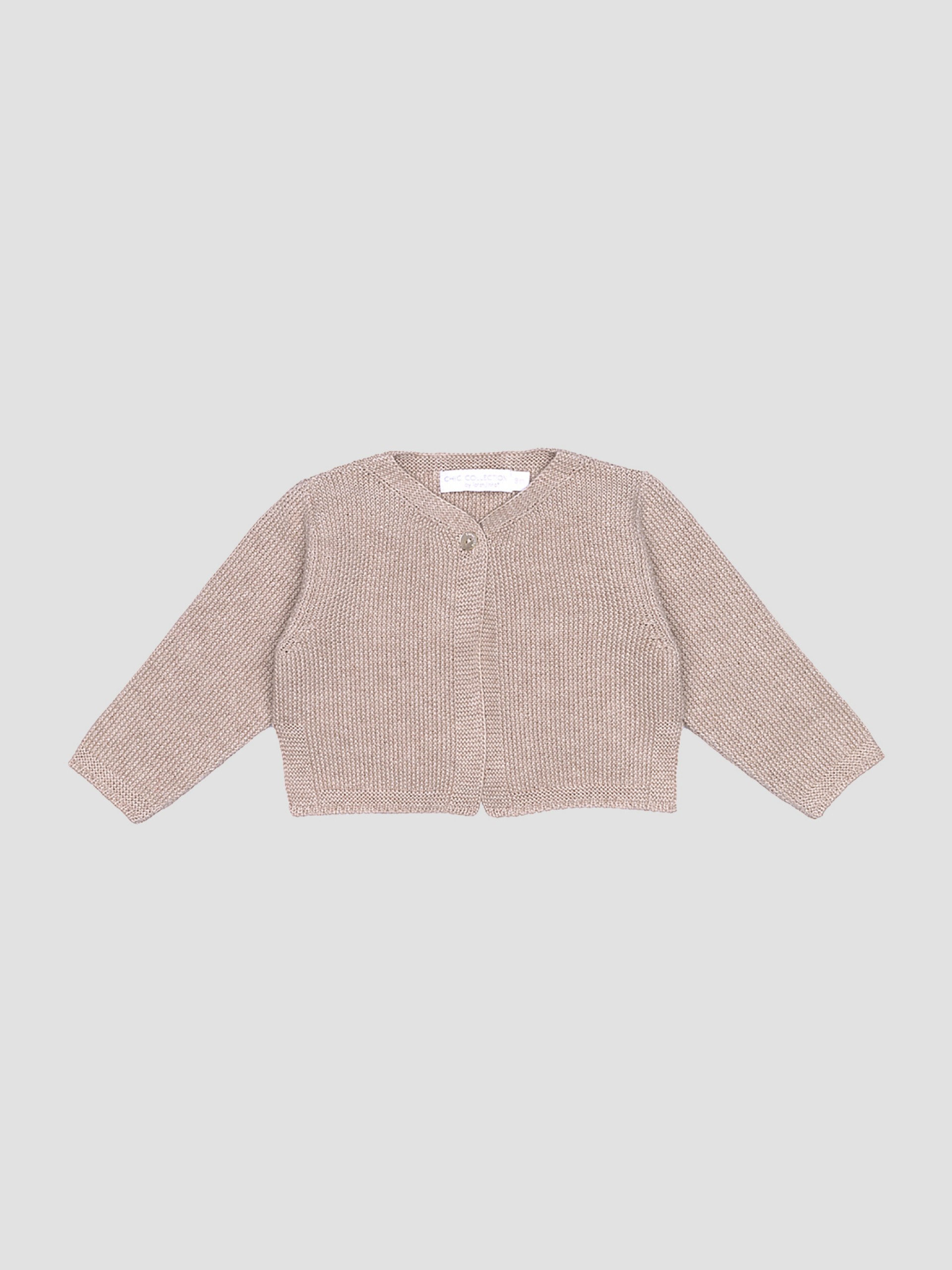 Gilet court tricoté