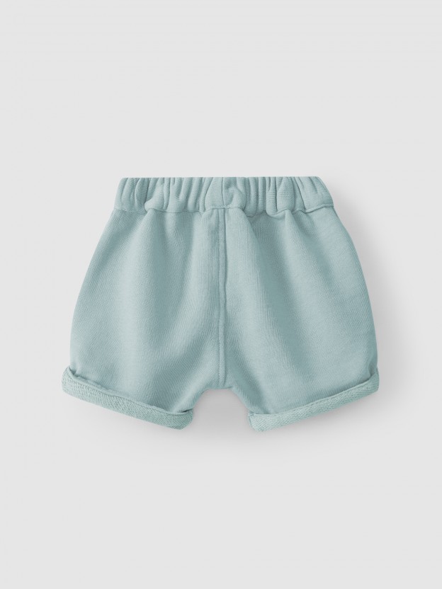 Cal��es em malha de algod�o pull-up