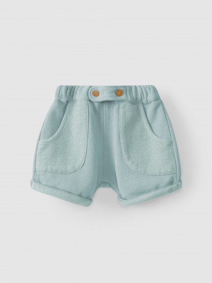 Short en maille de coton pull-up