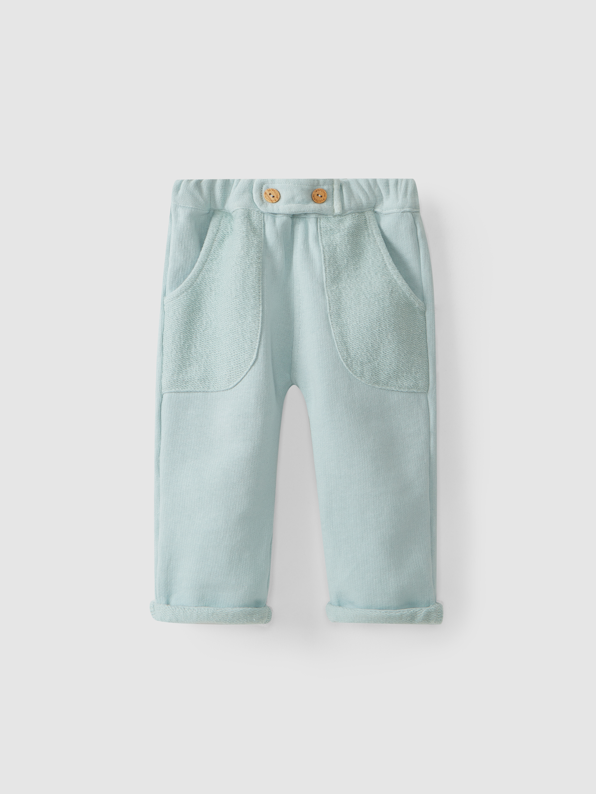 Cotton jersey pull-up pants