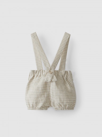 Linen shorts with straps Linen shorts with straps