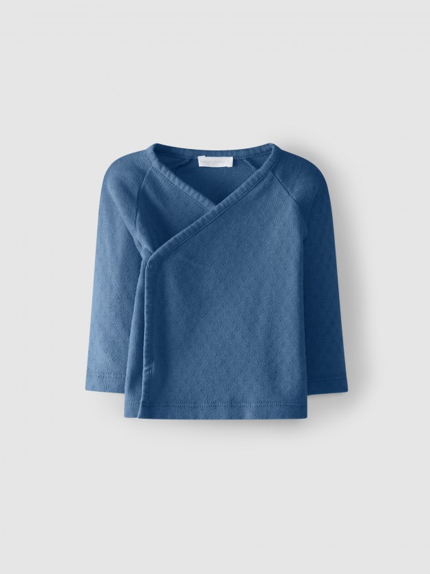 Camiseta cruzada de algod�n org�nico