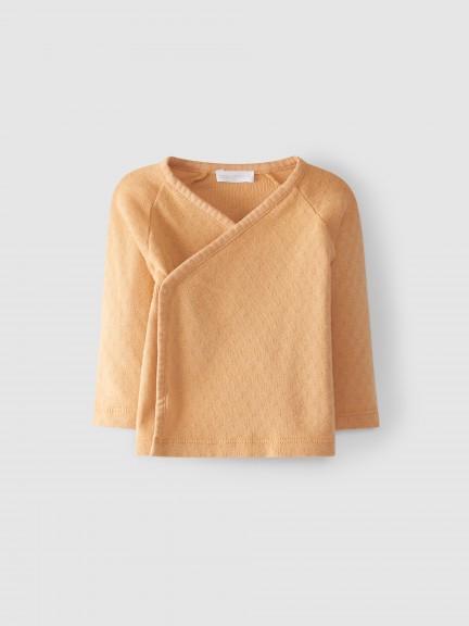 Organic cotton crossed undershirt Organic cotton crossed undershirt