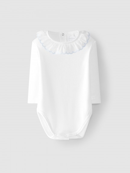 Body con cuello bordado