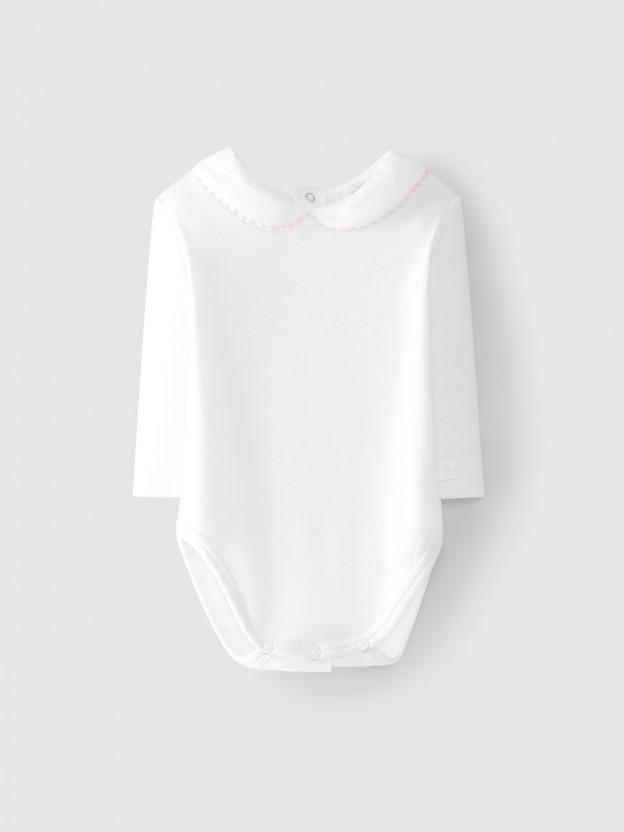 Body cuello Peter Pan Reborde Body cuello Peter Pan Reborde