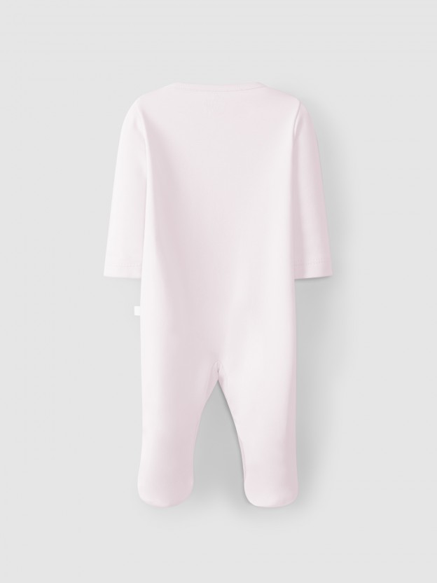 Babygrow avec d�tail de liser�